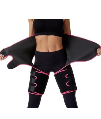 China Breathable High-waisted Three-in-one Hip-lifting Bodysuit Hip-lifting Sweat Belt Plastic Abdomen Restraint Pants Shapewear For Women for sale