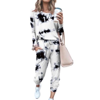 China Cotton two-piece set tracksuit hoodie tracksuit sweat suit 2021 autumn clothing casual women outfits for sale