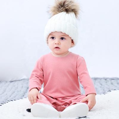 China Custom Baby One-Piece Plain Romper Cotton Fiber Velvet Cotton Long Sleeve One Piece Romper Toddler Romper Overalls Newborn Infant Warming Clothes Long for sale