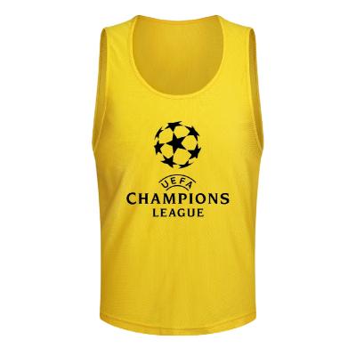 China Shirts & Leading Factory Hot Sale 2021 Custom Sleeveless Reversible Football Training Vest Sports Practice Soccer Mesh Bibs for sale