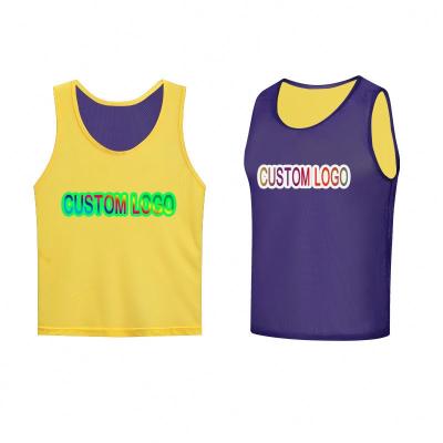 China Shirts & Tops High Quality Reversible Soccer Vest Mesh Bib Training Aprons for sale