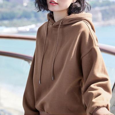 China Custom Solid Hoodies Viable Loose Autumn Women Sweatshirts Jumper Long Sleeve Pullover Female for sale