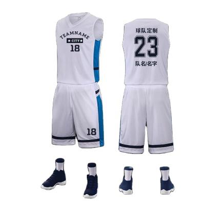 China Breathable Wholesale Custom Made Sublimation Printing New Design Mens Basketball Uniform for sale