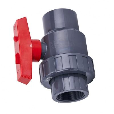 China General China Suppliers PVC Ball Valve With T Handle For Water System Flow Control for sale