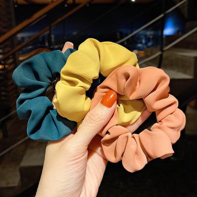 China Candy Color Girl's Large Intestine Hair Ring Fixed Hair; a ponytail decoration hair ring autumn and winter main rope elastic band for sale