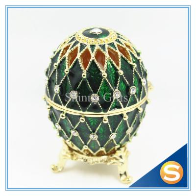 China Wedding Trinket Box New Arrival Design Metal Egg Trinket Box Keepsake Box Wholesale 2016 for sale