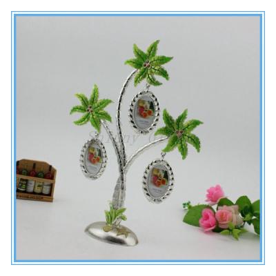 China 3pcs Metal Photo Frame Family Tree Collage Silver Plating Photo Frame For Business Gifts for sale