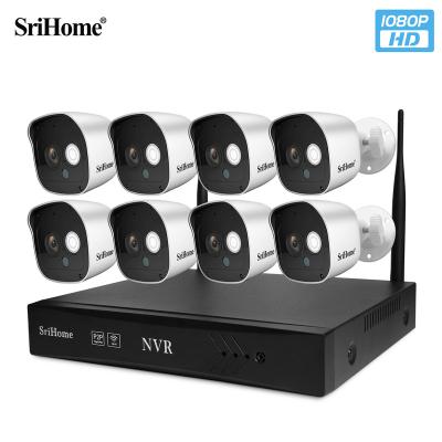 China Hot Selling NIGHT VISION 2MP Network Video Recorder CCTV IP Camera Set Kits 8CH Home Video Security CCTV Surveillance Systems for sale