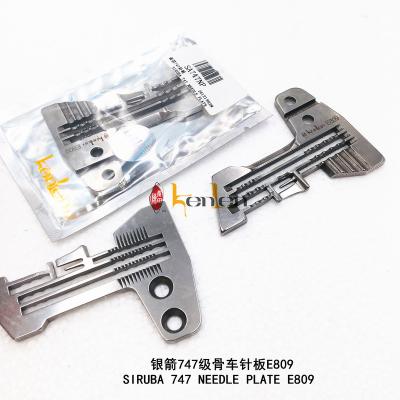 China Garment Shops KENLEN Brand SIRUBA 747 BEST SALE Industrial NEEDLE PLATE E809 Sewing Machine Spare Parts for sale