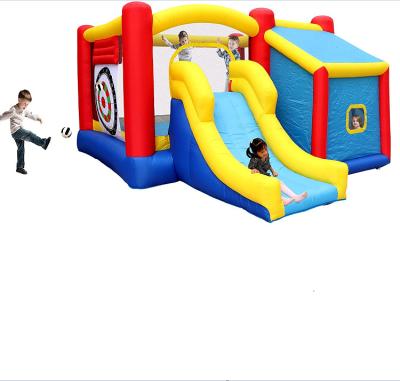 China Outdoor Sports Inflatable Bounce House With Slide , Jumping Castle With Blower for sale