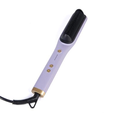 China Compact Most Popular Product Hair Brush Straightener Hair Curler Hair Straightener With Brush for sale