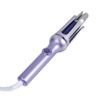 China HD Display OEM Private Label Professional 360 rotating Automatic Ceramic Round Hair Curler Curling Iron for sale