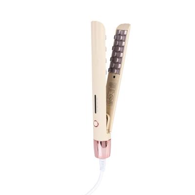 China Volumizing hair iron Custom Volumizing Electric Ceramic 3D Grid Hair Crimper Curling Iron Corn Perm Splint Flat Iron for sale