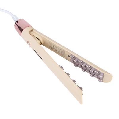 China Volumizing hair iron Mini 3D Grid Hair Crimper Curling Iron Volumizing Hair Iron Ceramic Corn Perm Splint Flat Iron Hair Styling Tools Gift for Women for sale