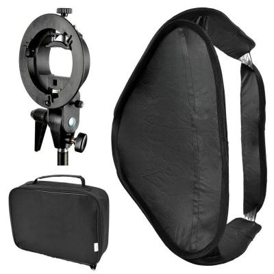 China Bowens Mount Foldable Softbox with S-Type Flash Bracket for Photo Studio Flash Speedlite for sale