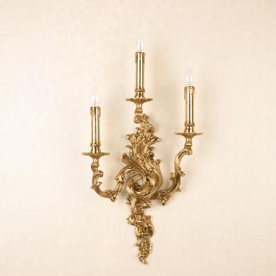 China Modern wholesale and retail low moq luxury high quality copper made crystal wall lamp decoration for lighting for sale