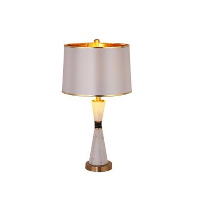 China Modern Bedroom Office Reading Interior Decorative Indoor Night Led Light Retro Zhongshan Table Lampshade Set for sale