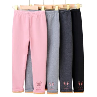 China 2021 New Winter Hot-selling Children's Breathable Leggings Plus Velvet Padded Warm Girl Tights for sale