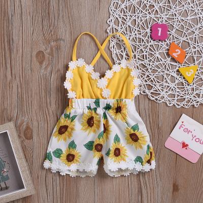 China Latest Design 2021 Top Quality Breathable Kids Girls Summer Clothing Set Eco-Friendly for sale