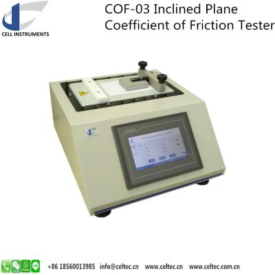 China TAPPI T 815 INCLINED PLANE COF TESTER ASTM D 4918 AND ASTM D 202 COMPLIED COEFFICIENT OF FRICTION TESTER for sale