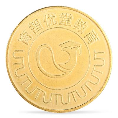 China Arcade Brass Cheap Gambling Game Token Coin For Amusement Machine Coin Operated Brass Material for sale