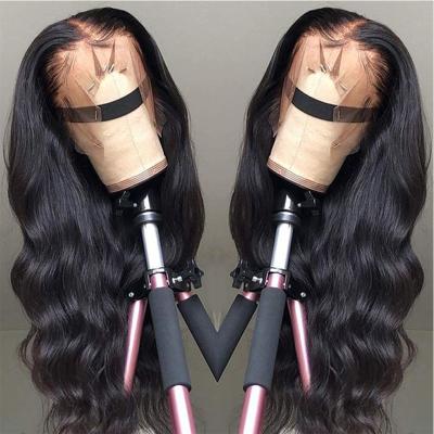 China Lace Front Human Hair Wigs Pre Front Closure Wig 30inch 13x6 Full Lace Body Wave Plucked Transparent Wigs For Color Women Hair for sale