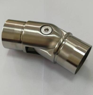 China 38.1 Adjustable Stainless Steel SS304 / SS316 Balustrade Fittings Tube Fittings Connector for sale