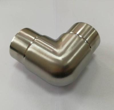 China Best Price High Quality SS304/SS316 Stainless Steel Railing Fitting 38.1 Tube To 90 Degree Elbow Connector Tube for sale