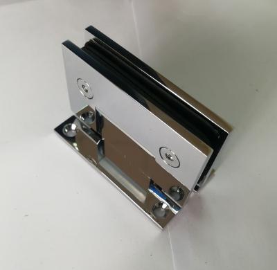 China Solid Style 90 Degree Brass Chrome Plated Shower Hinges for sale