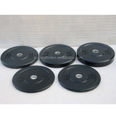 China Durable Bumper Plates For Sale / Rubber Weightlifting Barbell Plate for sale