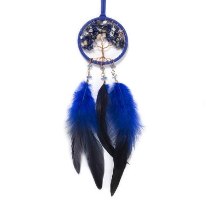 China Wholesale Minimalist Factory Feather Handmade Dreamcatcher For Home Decoration Living Room for sale