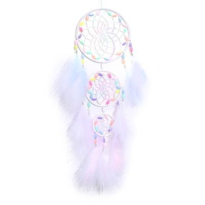 China Minimalist High Quality Cheap Handmade Feather Hanging Dream Catcher For Decoration Home Decor for sale