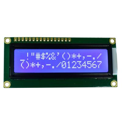 China Flat Rectangle 16*2 Character LCD Display Module , Dot Matrix Type Transflective LCD Module for sale