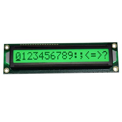 China 16*1 Dot Matrix Character LCM GLED Backlight Type In Flat Rectangle Shape for sale