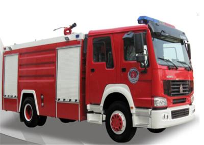 China Red Color Carbon Steel Fire Fighting Trucks 8T Water Tank / Foam Fire Truck for sale