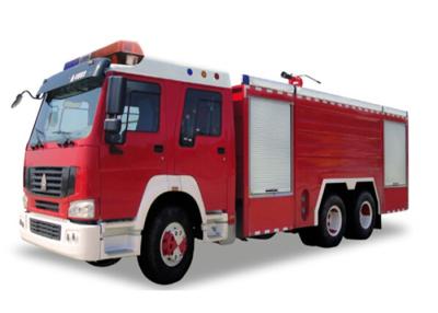 China 266HP 10 Wheelers Fire Fighting Trucks with EUROIII Emission Carbon Steel Tank for sale