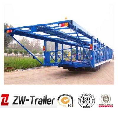 China 2 Axle FUWA aluminum  4 Car Hauler Trailer for transport vehicles for sale