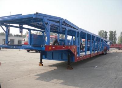 China Stainless steel JOST Landing Grear Blue Color Car Hauler Trailer Six Big Chamber for sale