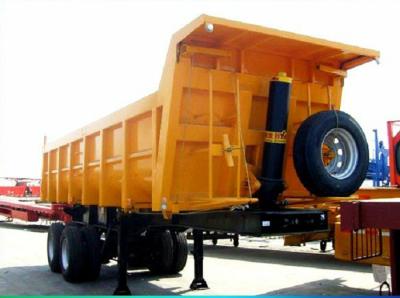 China FUWA 13T Axles Hydraulic Jack Dump Semi Trailer With Factory Price On Hot Sale for sale