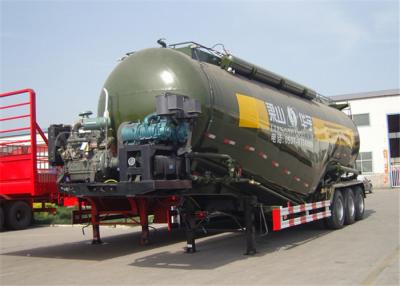 China 13T 3 Axle Bulk Cement Semi Trailer , Bulk Power Tanker Truck Trailer for sale