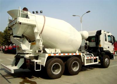 China Howo Concrete Mixer Truck 336hp with 8CBM - 16CBM capacity , Access ladder for sale