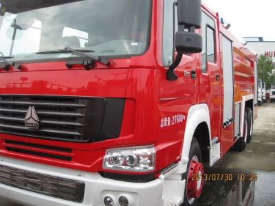 China 336 Horse Large Capacity Power Fire Fighting Trucks With Carbon steel water tanker for sale