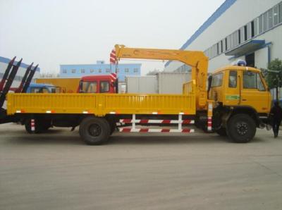 China 30T.M Max Lifting Moment Yellow Truck Mounted Crane with disc brake for sale