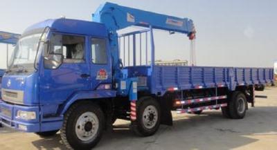 China EUR II Large Capacity Bule Color 4200KG Truck Mounted Crane with MP5 player for sale