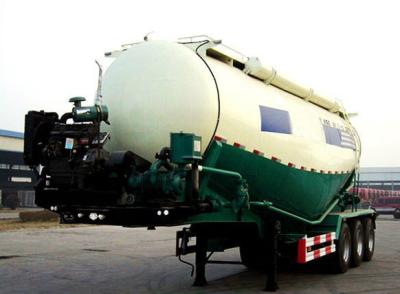 China Drei-Achsen 60CBM Massenmaterialien und Massenzement-Tanker-halb Anhänger, Pulver-Tankwagen-halb Anhänger zu verkaufen