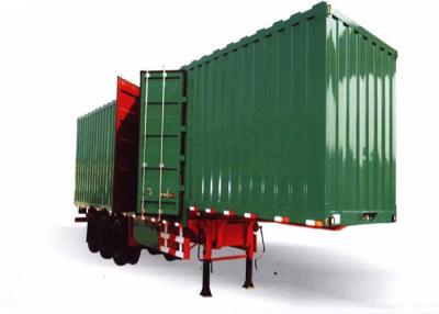 China Goose - neck 50 ton 3 axles Cargo Box Semi Trailer / van semi trailer for sale