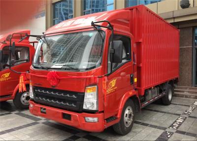 China HOWO 6 wheeler van box cargo truck trailer Container Closed transport dry cargo for sale