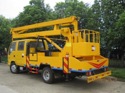 China Truck Mounted Crane 266HP EUR II  Yellow Color  12000 kg Lifting Capacity for sale