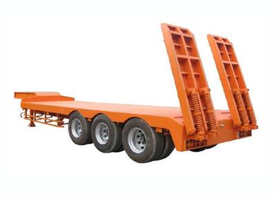 China 3 axles 100T Low Bed Trailers for Construction machinery Transportation for sale