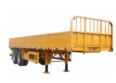 China 3 axle 30-60 tons high bed side wall open bulk cargo trailer drop side semi trailer Bulk Cargo Transport for sale